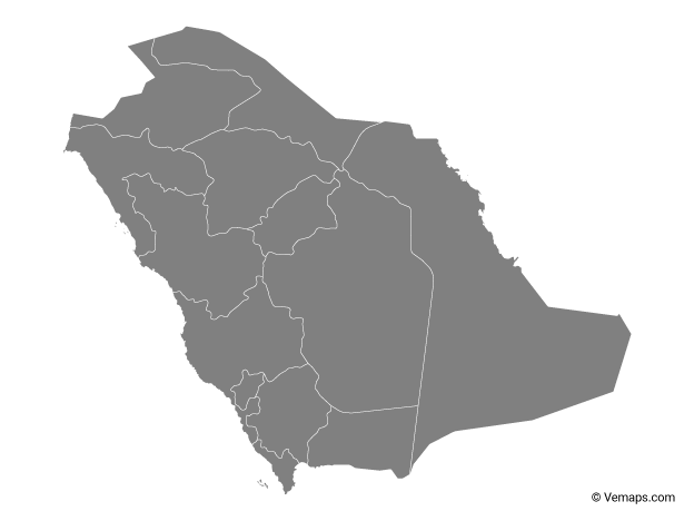 Saudi Arabia map
